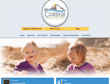 Tablet Screenshot of coastalpediatricdentistry.net